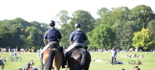 Polizei setzt Reiterstaffel am Karlsfelder See ein