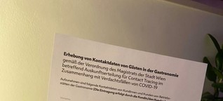Coronavirus - Maßnahmen: Gästeliste in der Wiener Gastronomie - Erhebung von Kontaktdaten