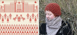 Rufina verarbeitet Bilder der Proteste in Belarus in Stickerei-Motiven