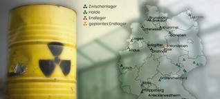 Wo der Atommüll in Deutschland liegt