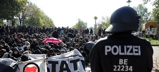 150 Festnahmen, 36 verletzte Polizisten - so lief der Demosamstag in Berlin