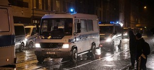 Kleinere Polizeieinsätze im „Liebig 34"-Umfeld in der Nacht zu Sonntag