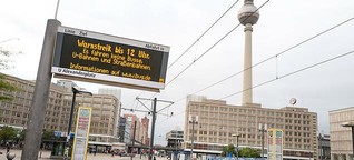 So verlief der Ausstand bei Bussen und Bahnen in Berlin