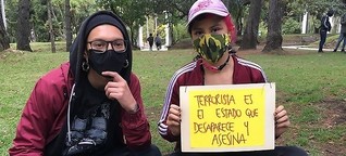 Jugend protestiert gegen Polizeigewalt in Kolumbien