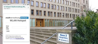 Stadt Weimar rückt Code für WLAN-Hotspot nicht heraus | MDR.DE