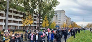 So chaotisch verlief die Demo gegen Corona-Maßnahmen in Berlin