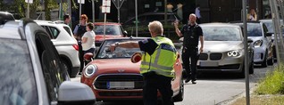 Verkehrspolizei kontrolliert hunderte Falschabbieger an der Ringkirche