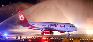 Air Berlin - Letzter Flug - Abschied in Herzform