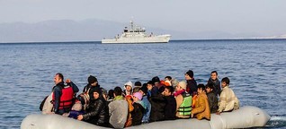 Griechische Küstenwache setzt Flüchtlinge auf dem Mittelmeer aus