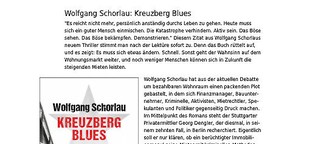 Rezension von Wolfgang Schorlaus "Kreuzberg Blues" 