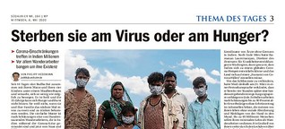 Sterben sie am Virus oder am Hunger?