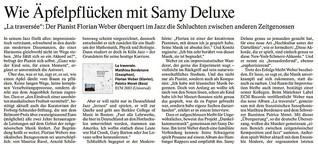 "Wie Äpfelpflücken mit Samy Deluxe": Porträt des Jazzpianisten Florian Weber