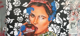 Politische Street Art in Santiago de Chile - Feministische Freiluftgalerie