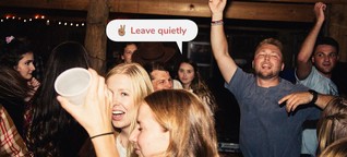 Das Beste an Clubhouse ist der „Leave Quietly"-Button