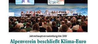 Alpenverein beschließt Klima-Euro