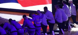 NBA-Spieler gehen aus Protest auf ­­ die Knie