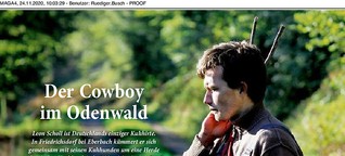 Der Cowboy im Odenwald