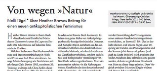»Von wegen ›Natur‹« – über Heather Browns Beitrag für einen neuen antikapitalistischen Feminismus 