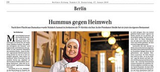 Syrisches Restaurant „Malakeh" in Berlin-Schöneberg bietet arabische Küche