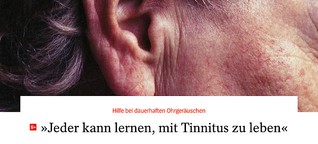 Tinnitus: So lernt man, mit dauerhaften Ohrgeräuschen zu leben