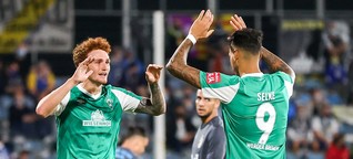Mühsam in Jena: Die Highlights von Werders Pokal-Sieg