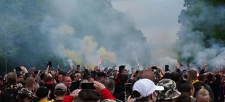 Gewalttätige Ausschreitungen - Dynamo Dresden Hooligans rasten aus