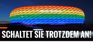 Schaltet sie einfach trotzdem an! UEFA wird politisch & verbietet Regenbogenfarben