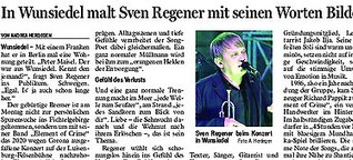 Song-Poet Sven Regener und seine Band "Element of Crime" in Wunsiedel 