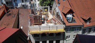 Bauruine mitten in der Konstanzer Altstadt? Seit drei Jahren besteht die Baustelle in der Hussenstraße