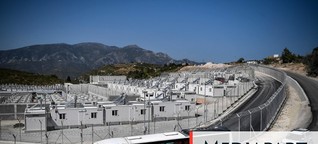 En Grèce, des camps de migrants aux allures de "prisons" vantés par Darmanin