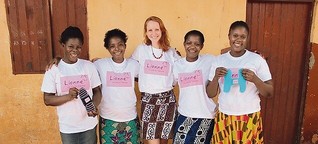 Berliner Studentin produziert Binden für Frauen in Togo