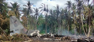 Militärflugzeug auf den Philippinen abgestürzt