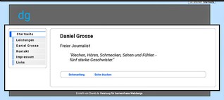Daniel Grosse - Homepage - barrierefrei