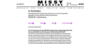 MISSY MAGAZINE: In Scherben