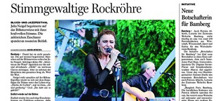 Naturgewalt am Mikrofon: Julia Neigel gastiert in der Bamberger Gartenstadt