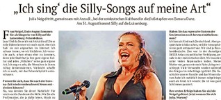 Julia Neigel ist gerne Gastsängerin der ostdeutschen Kultband Silly