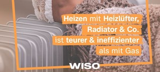 Heizen mit strombasierten Geräten | ZDF WISO (Instagram)