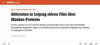 Aktivisten in Leipzig stören Film über Maidan-Proteste