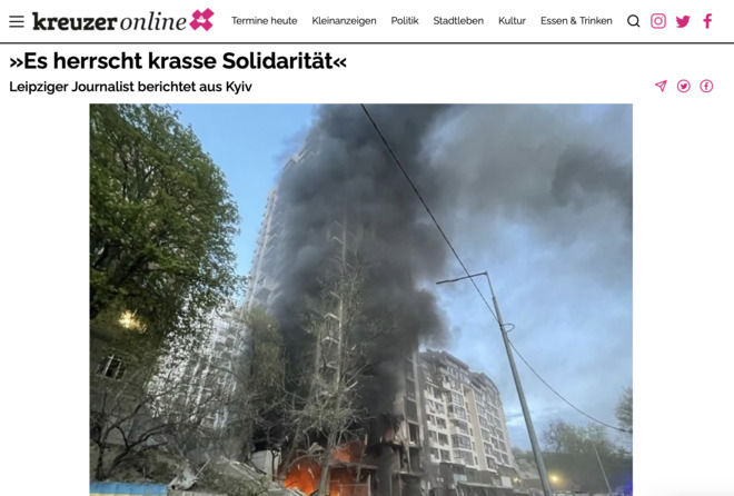 Leipziger Journalist berichtet aus Kyiv