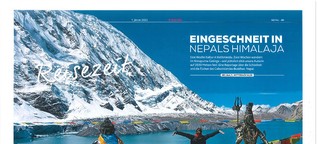 Eingeschneit in Nepals Himalaya