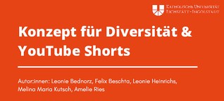 Konzept für ein Format zum Thema "Diversität" bei Youtube Shorts