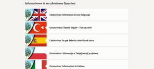 Coronavirus - Infos in mehreren Sprachen