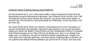 In Mainz haben Fighting Games eine Plattform
