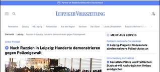 Nach Razzien in Leipzig: Hunderte demonstrieren gegen Polizeigewalt