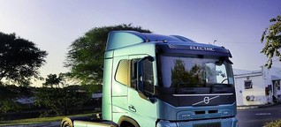 Colin-on-Cars - Electric Volvo truck on the road