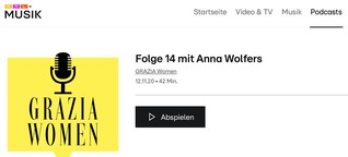 Podcast: GRAZIA Women mit Anna Wolfers