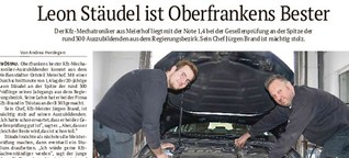 Leon Stäudel: Oberfrankens bester Kfz-Geselle will jetzt den Meister machen