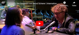 Internationaler Literaturpreis - Im Gespräch mit Bernd Scherer