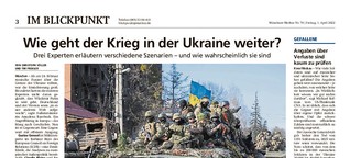 Mögliche Szenarien im Ukrainekrieg