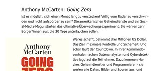 Rezension von Anthony McCartens "Going Zero"